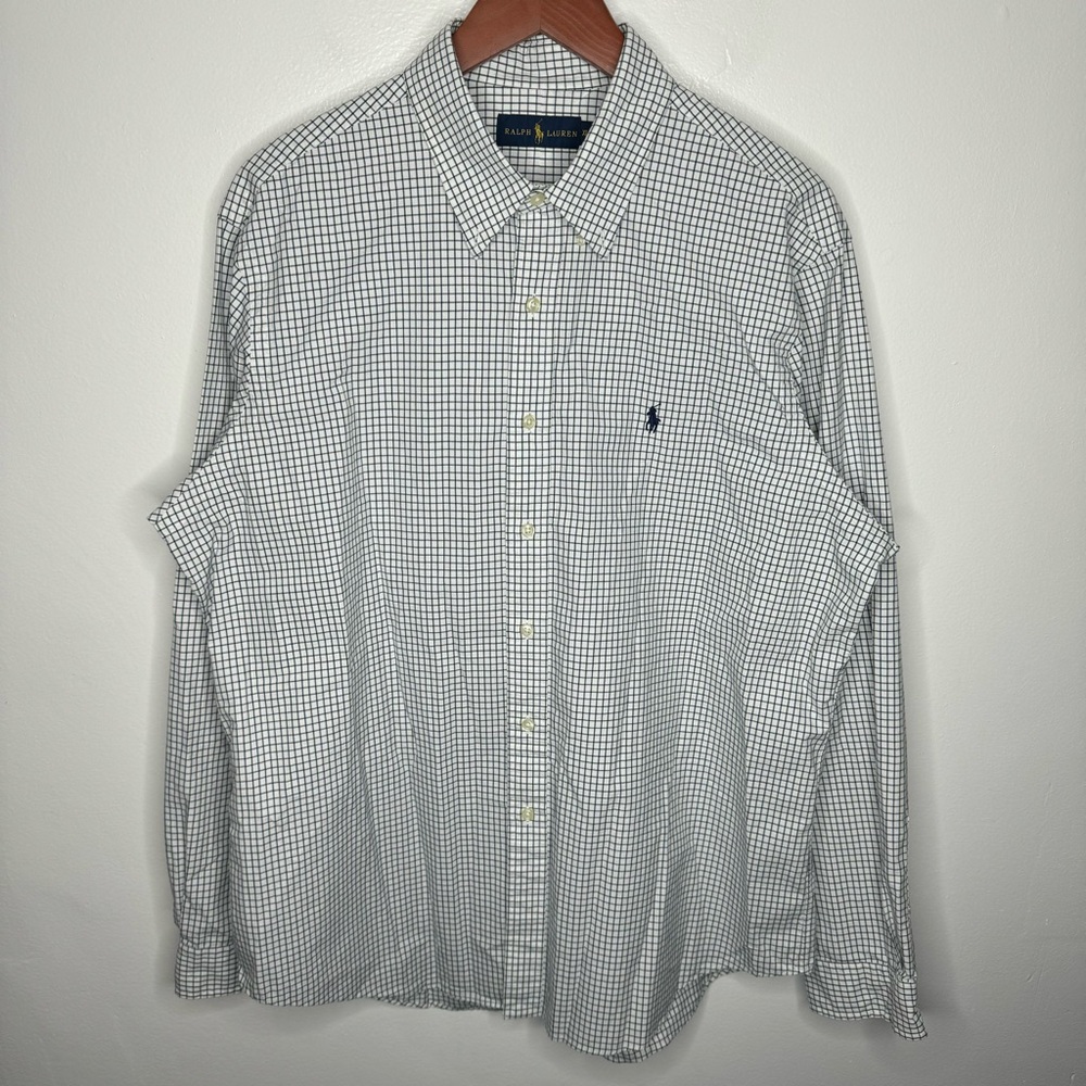 Ralph‎ Lauren 100% Cotton Long Sleeve Button Down Shirt Size XL